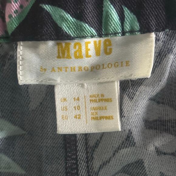 New Anthropologie x Maeve Escape Printed Pants Size 10 - Picture 10 of 12